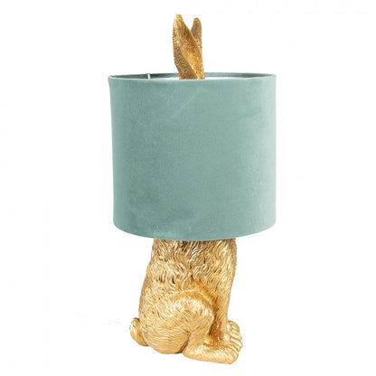 Bordslampa Kanin Ø 20x43 cm Guldfärgad Grön