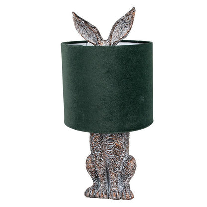 Bordslampa Kanin Ø 20x43 cm Brun Grön