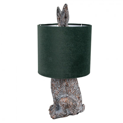 Bordslampa Kanin Ø 20x43 cm Brun Grön