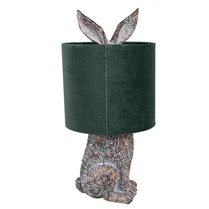 Bordslampa Kanin Ø 20x43 cm Brun Grön