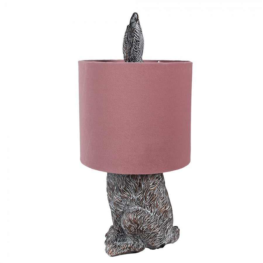 Bordslampa Kanin Ø 20x43 cm Brun Rosa