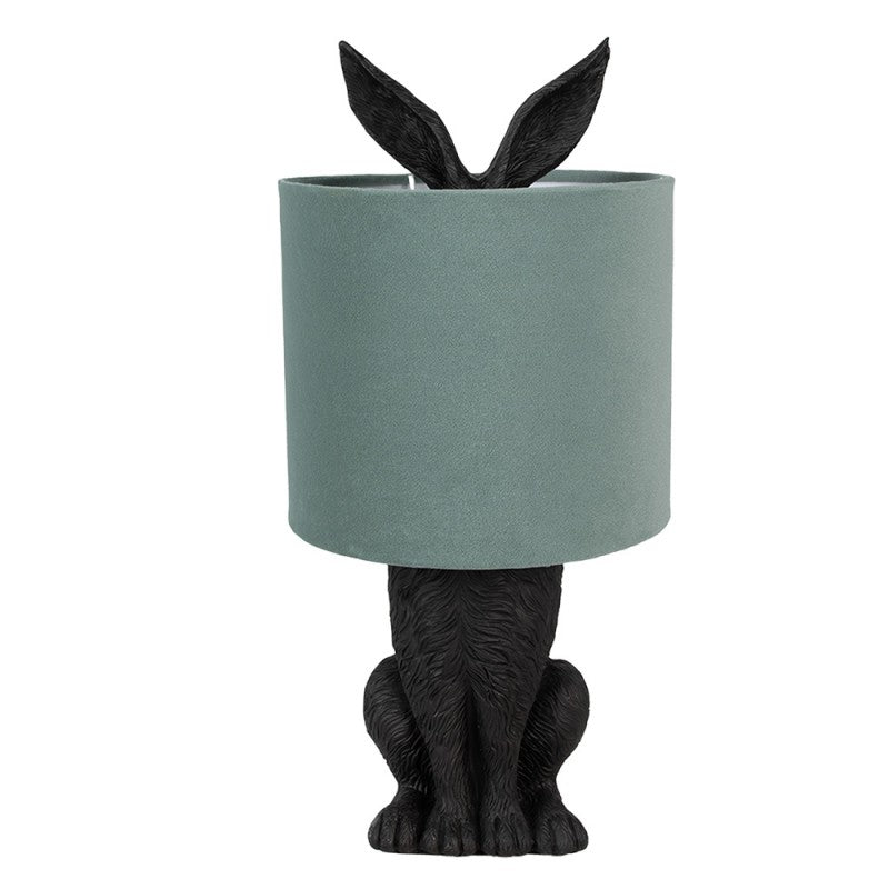 Bordslampa Kanin Ø 20x43 cm Svart Grön