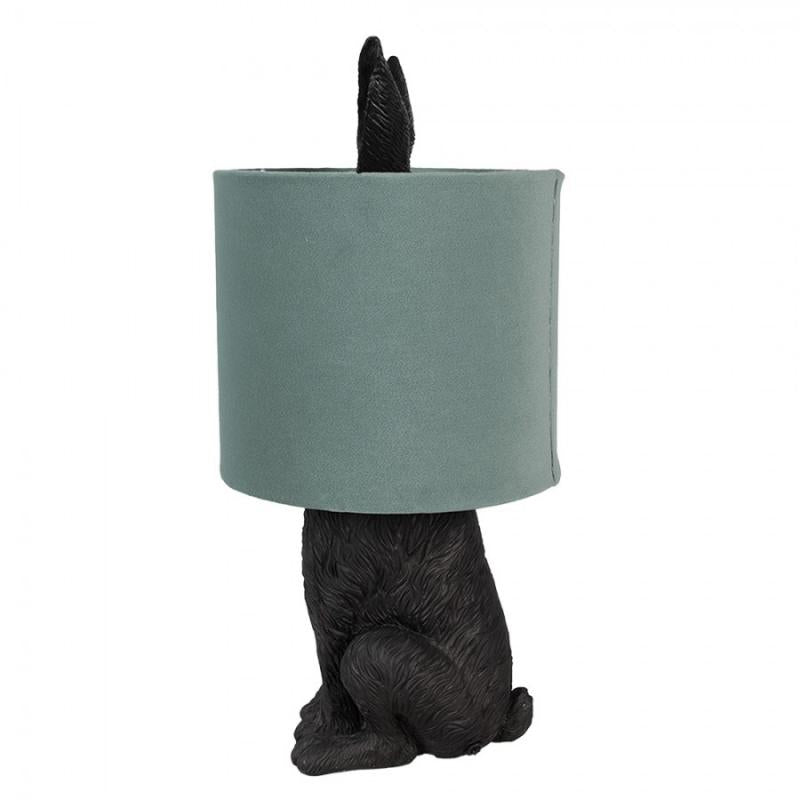 Bordslampa Kanin Ø 20x43 cm Svart Grön