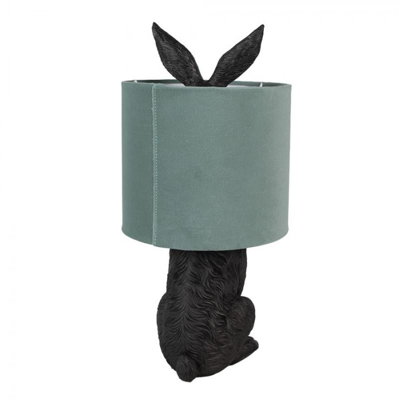 Bordslampa Kanin Ø 20x43 cm Svart Grön