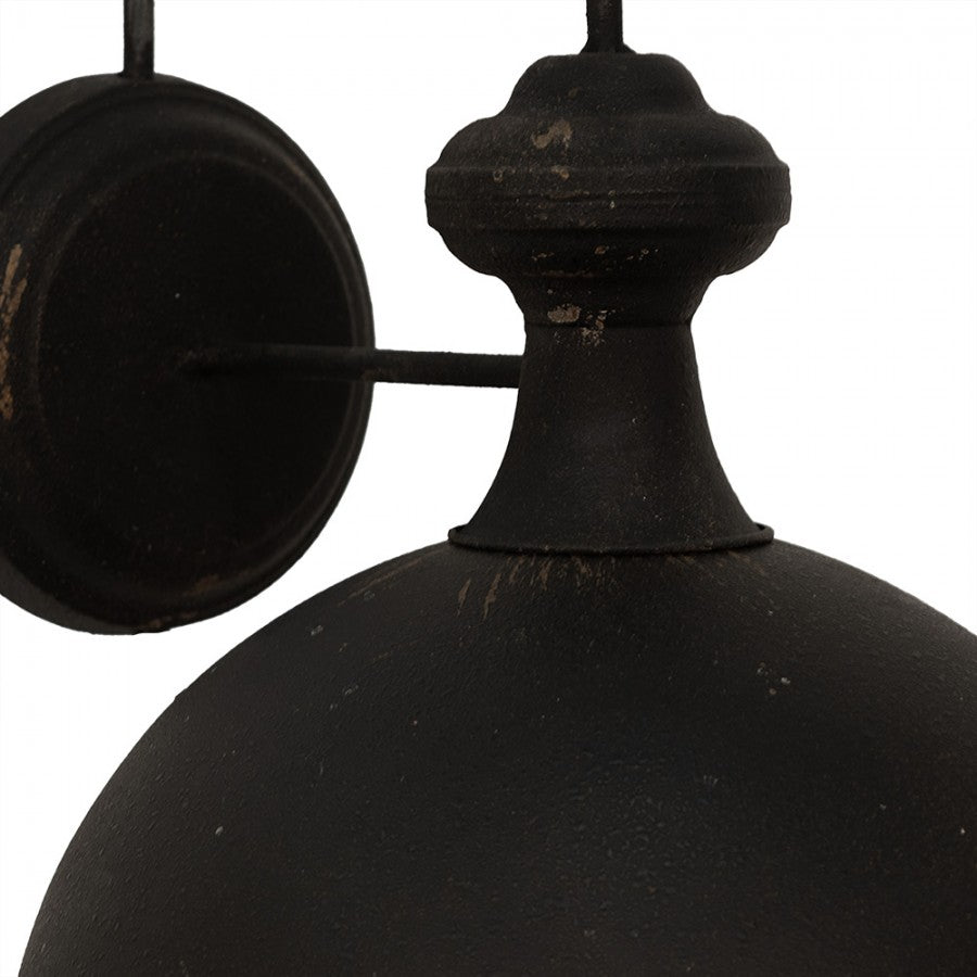 Vägglampa 44x35x44 cm Svart metall