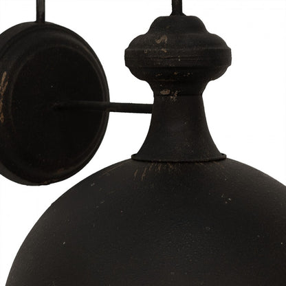 Vägglampa 44x35x44 cm Svart metall