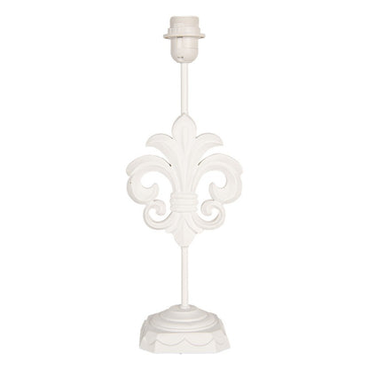 Bordslampa Lampfot Lilja 17x13x44 cm Vit trä
