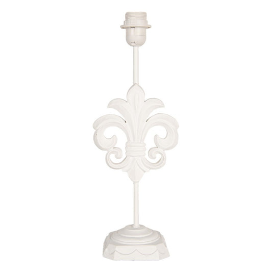 Bordslampa Lampfot Lilja 17x13x44 cm Vit trä