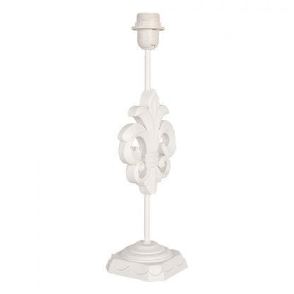 Bordslampa Lampfot Lilja 17x13x44 cm Vit trä