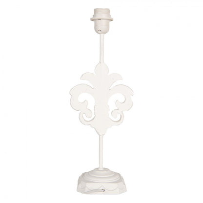 Bordslampa Lampfot Lilja 17x13x44 cm Vit trä