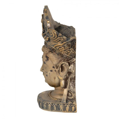 Dekoration Buddha 11x9x22 Cm Guldfärgad Polyresin