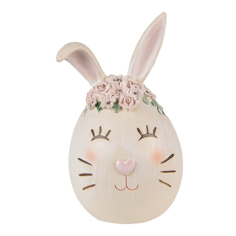 Påskdekoration Kanin Påsk 13 Cm Beige Polyresin