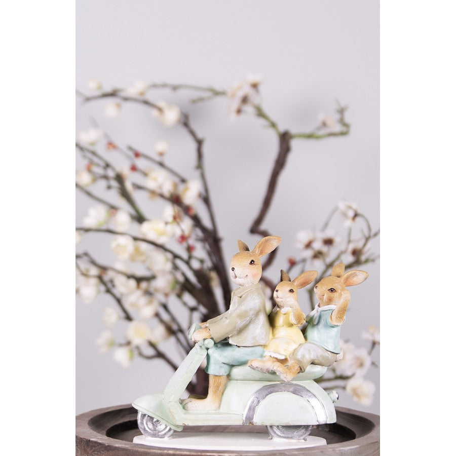 Påskdekoration Kanin Påsk 15 Cm Grön, Brun Polyresin