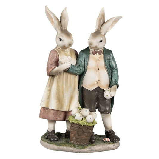Påskdekoration Kanin 26 Cm Brun Polyresin