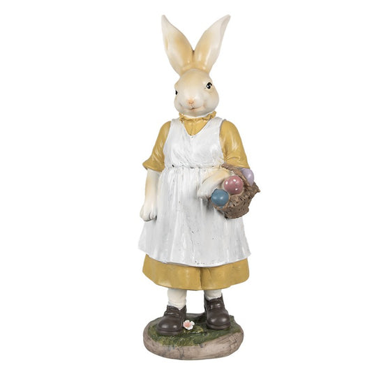 Påskdekoration Kanin 38 Cm Beige Gul Polyresin