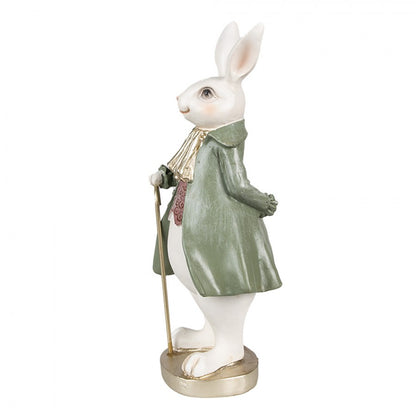 Påskdekoration Kanin 26 Cm Beige Grön Polyresin