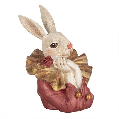 Påskdekoration Kanin 17 Cm Beige Rosa Polyresin