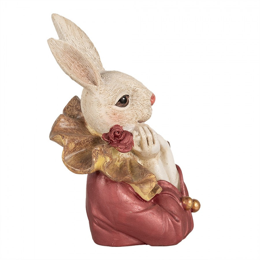 Påskdekoration Kanin 17 Cm Beige Rosa Polyresin