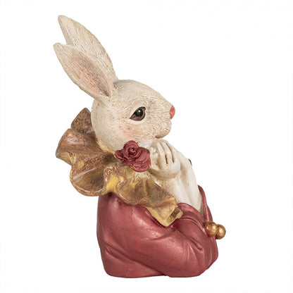 Påskdekoration Kanin 17 Cm Beige Rosa Polyresin
