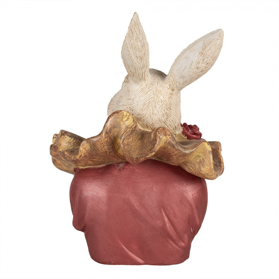 Påskdekoration Kanin 17 Cm Beige Rosa Polyresin