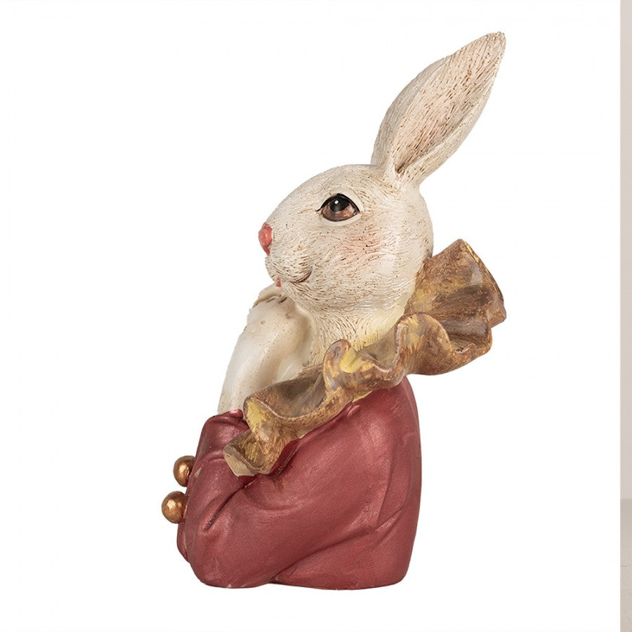 Påskdekoration Kanin 17 Cm Beige Rosa Polyresin