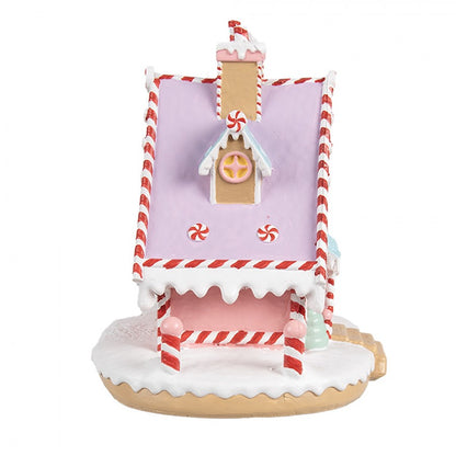 Juldekoration Inomhus hus Rosa Lila 16x13x15 cm