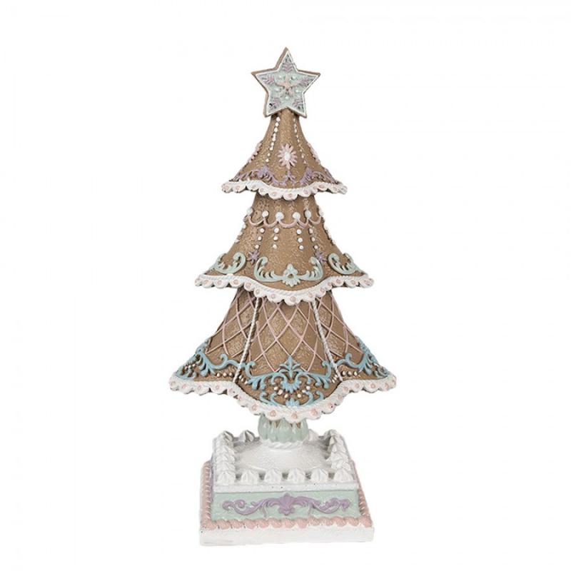 Juldekoration Inomhus Pepparkaksjulgran 25 cm Brun polyresin