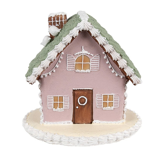 Juldekoration Inomhus hus Rosa 13x13x12 cm