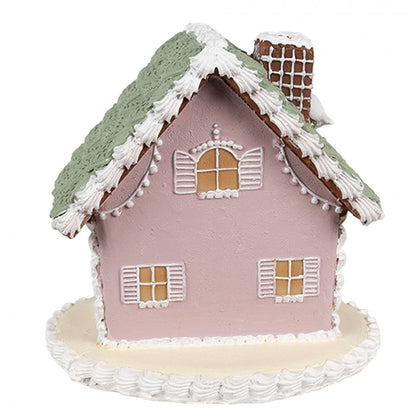 Juldekoration Inomhus hus Rosa 13x13x12 cm