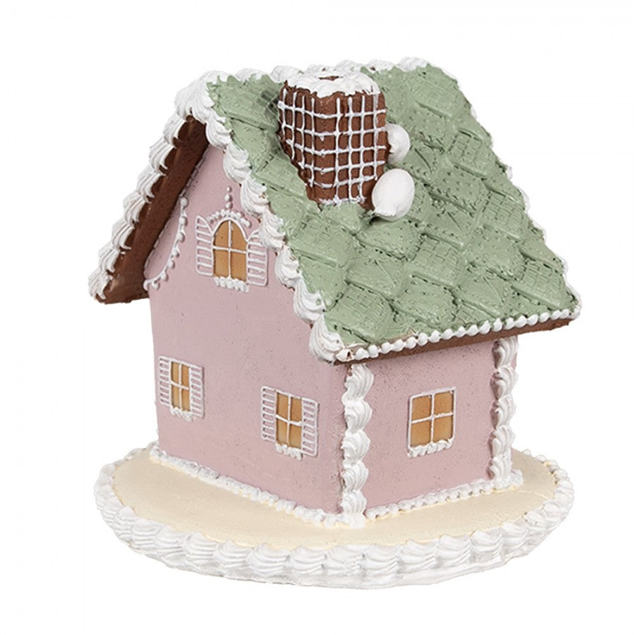 Juldekoration Inomhus hus Rosa 13x13x12 cm