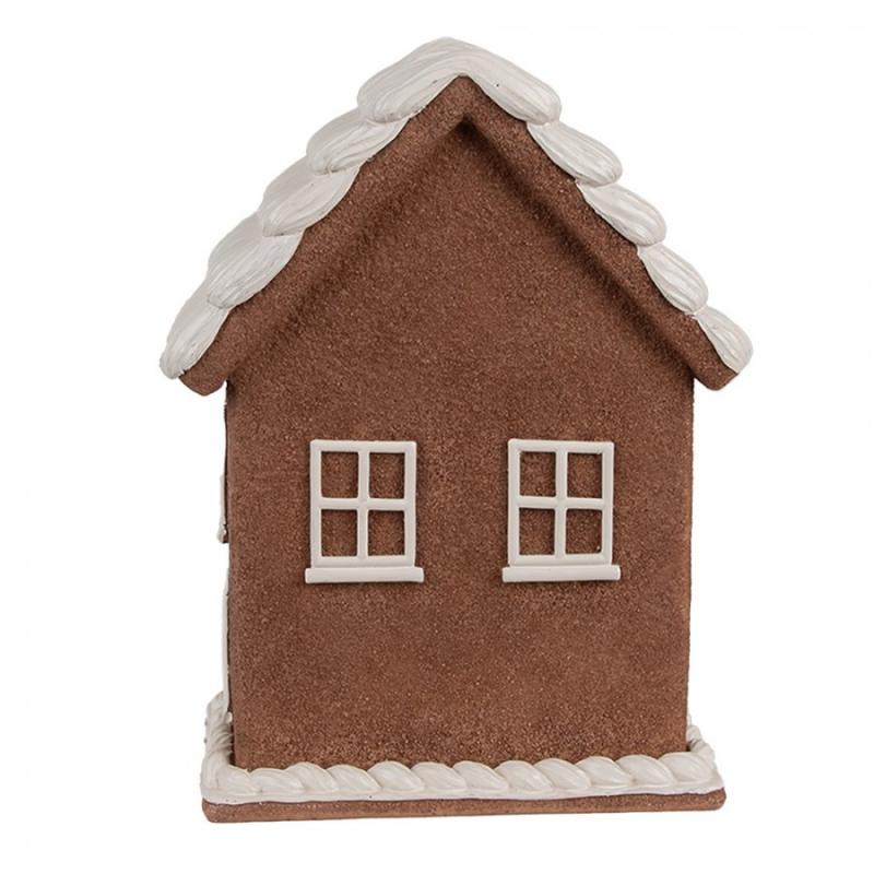 Juldekoration Inomhus Hus med LED Brun 17x10x22 cm / 3xAAA