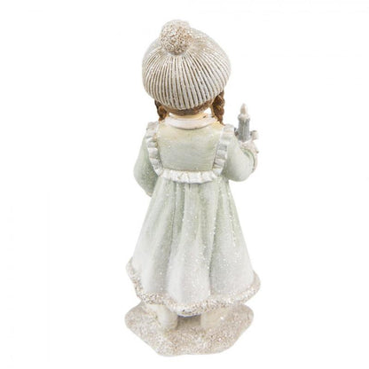 Juldekoration Inomhus Barn 19 Cm Beige Grön Polyresin