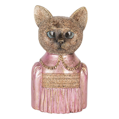 Dekoration Djur Katt 14x11x23 cm Brun
