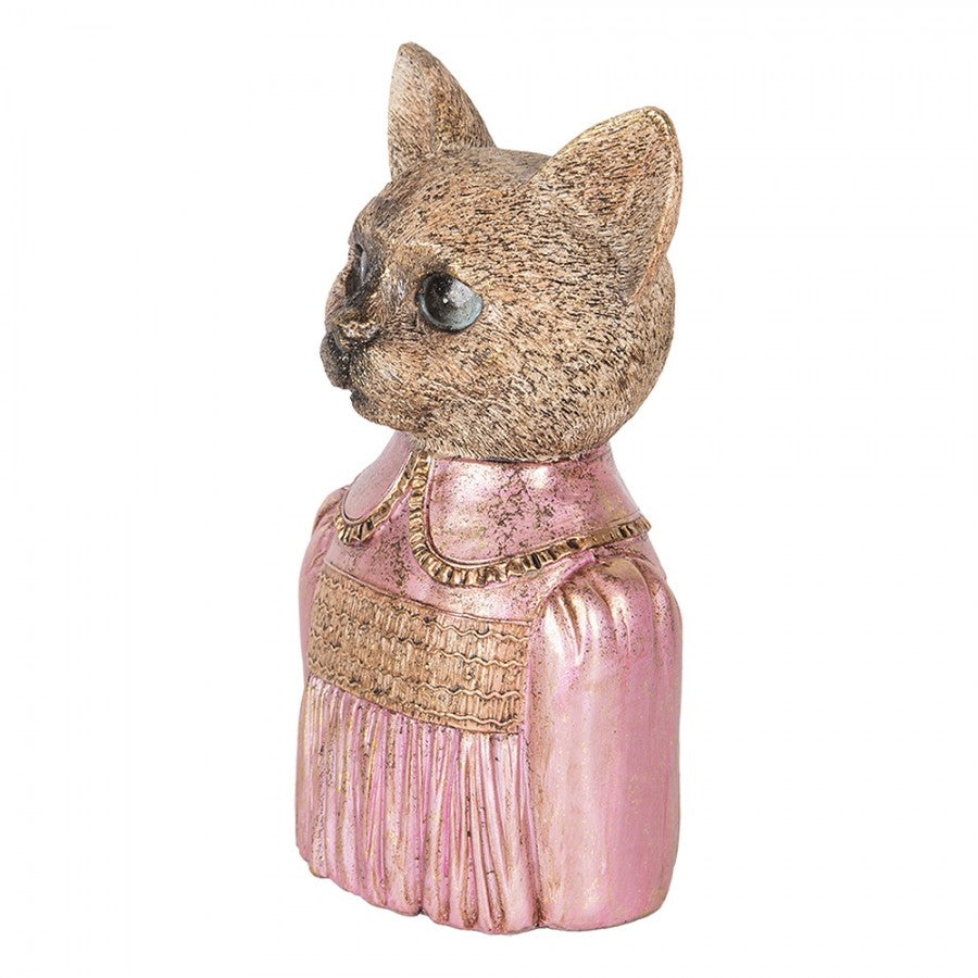 Dekoration Djur Katt 14x11x23 cm Brun