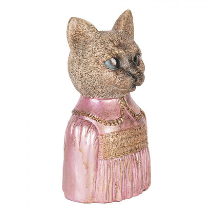 Dekoration Djur Katt 14x11x23 cm Brun