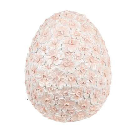 Påskdekoration Ägg 22x22x27 cm Röda Svarta blommor
