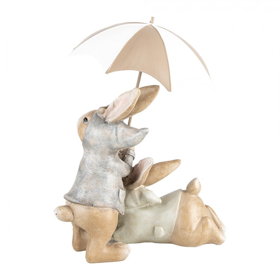 Påskdekoration Kanin 19x16x23 cm Beige