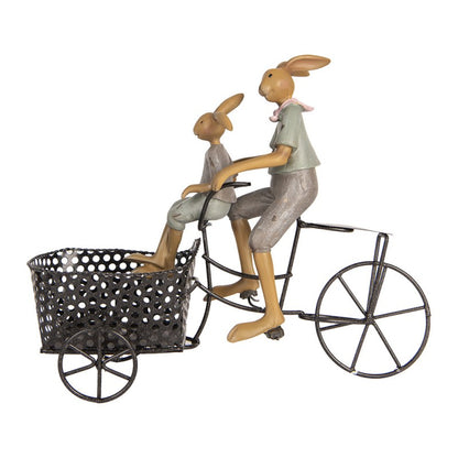 Påskdekoration Kaniner 28x12x23 cm Bruncykel
