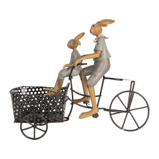Påskdekoration Kaniner 28x12x23 cm Bruncykel