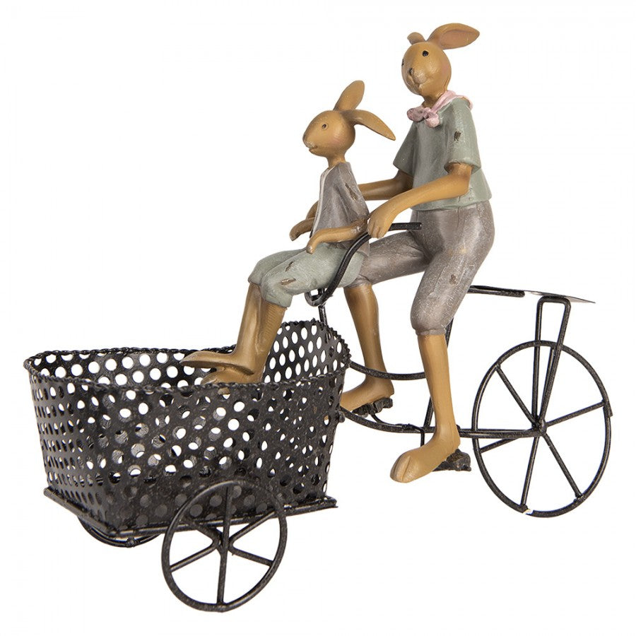Påskdekoration Kaniner 28x12x23 cm Bruncykel