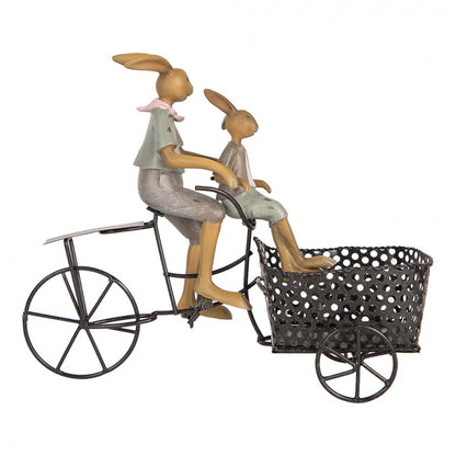 Påskdekoration Kaniner 28x12x23 cm Bruncykel
