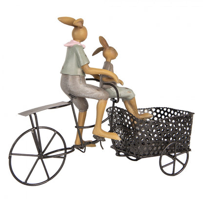 Påskdekoration Kaniner 28x12x23 cm Bruncykel