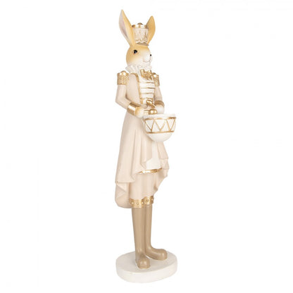 Påskdekoration Kanin 47 cm Beige  Guldfärgad.