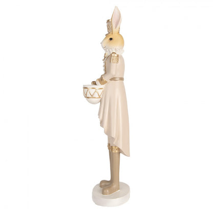 Påskdekoration Kanin 47 cm Beige  Guldfärgad.