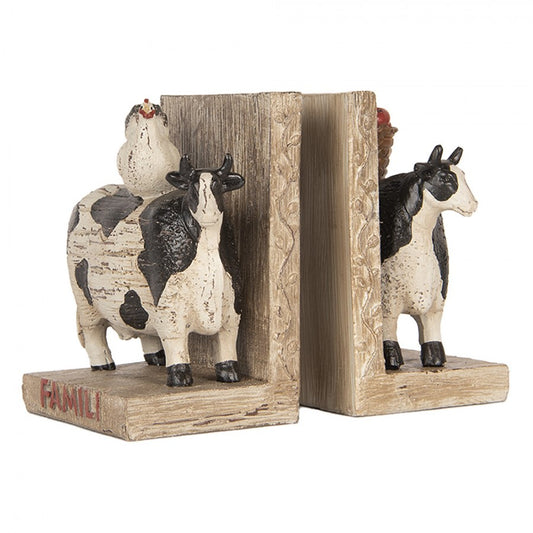 Dekoration Bokstöd Set om 2 Ko 17x10x14 cm Brun