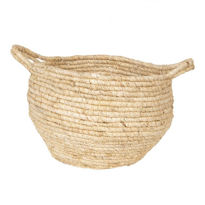 Dekorativ Korg Set om 3 Beige Ø 30x31 cm