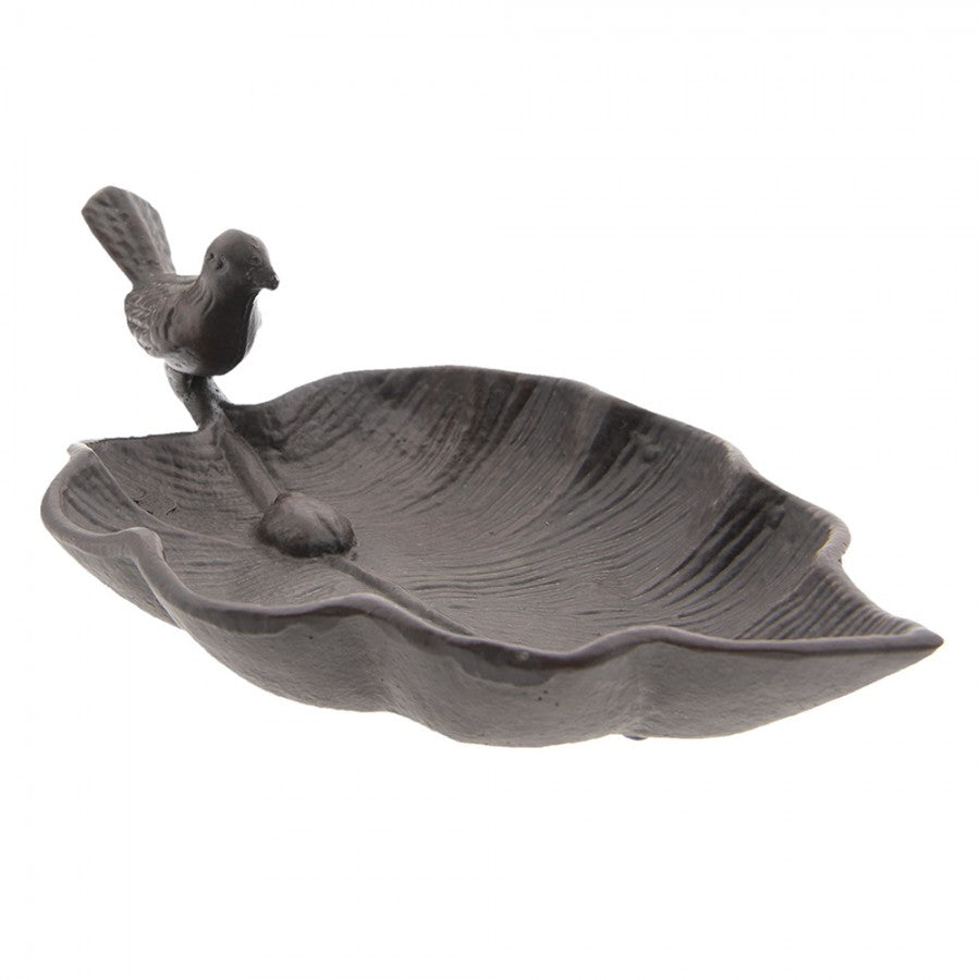 Fågelbad Brun 26x15x8 cm
