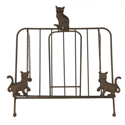 Kokboksställ 38x25x38 Cm Brun järn katter