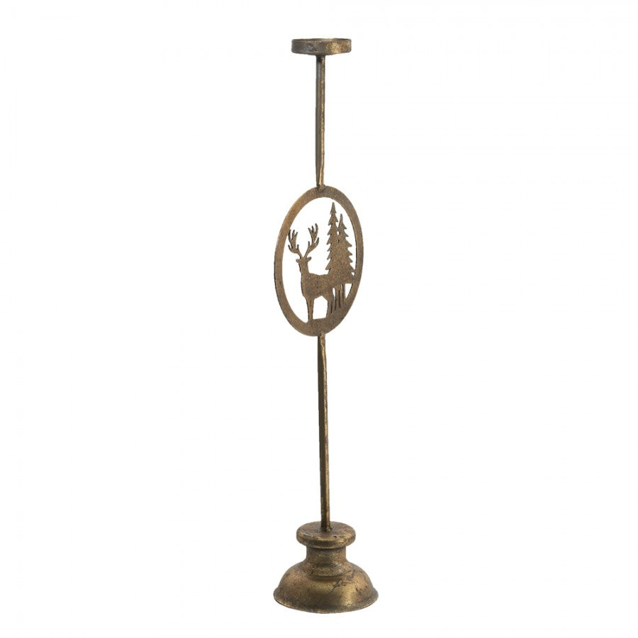 Ljusstake Koppar 13x9x48 cm