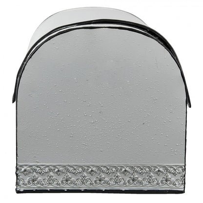 Redskapställ Kök Brödbox Metall Vit, Brun 30x20x20 cm